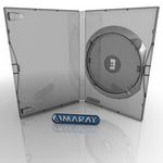 Amaray DVD single Clear 14mm 