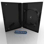 Amaray DVD single Black 14mm 