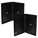 DVD Case Single double black,Combipack