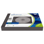 CD/DVD/BD fleece sleeves for binders for 2 discs BLACK Pack50