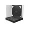 CD Jewelcase Double black tray, handpacking