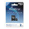 MediaRange MicroSD card with SD adapter, 2GB