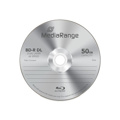 Mediarange Blu-ray vierge double couche BD-R DL 50Go MR506 pas cher